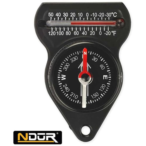 Mini Compass with Theometer BK | 846271002899